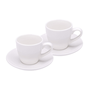 Komplet dwóch filiżanek ESPRESSO z podstawkami 90ml RAVI